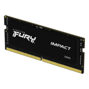 Kingston FURY Impact 16GB DDR5 5600MHz SODIMM – Memoria RAM para Laptop, CL40, Non-ECC, Color Negro