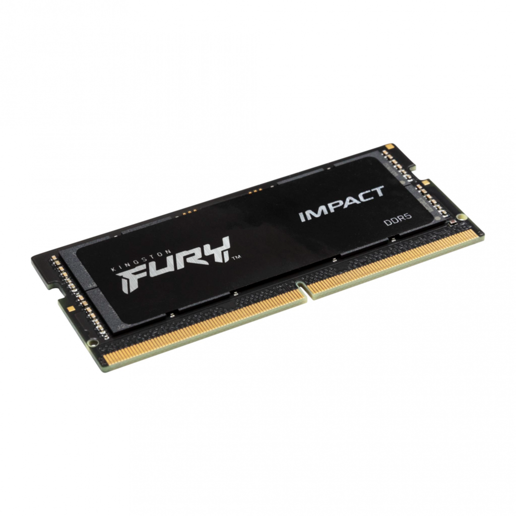 Kingston FURY Impact 16GB DDR5 5600MHz SODIMM – Memoria RAM para Laptop, CL40, Non-ECC, Color Negro