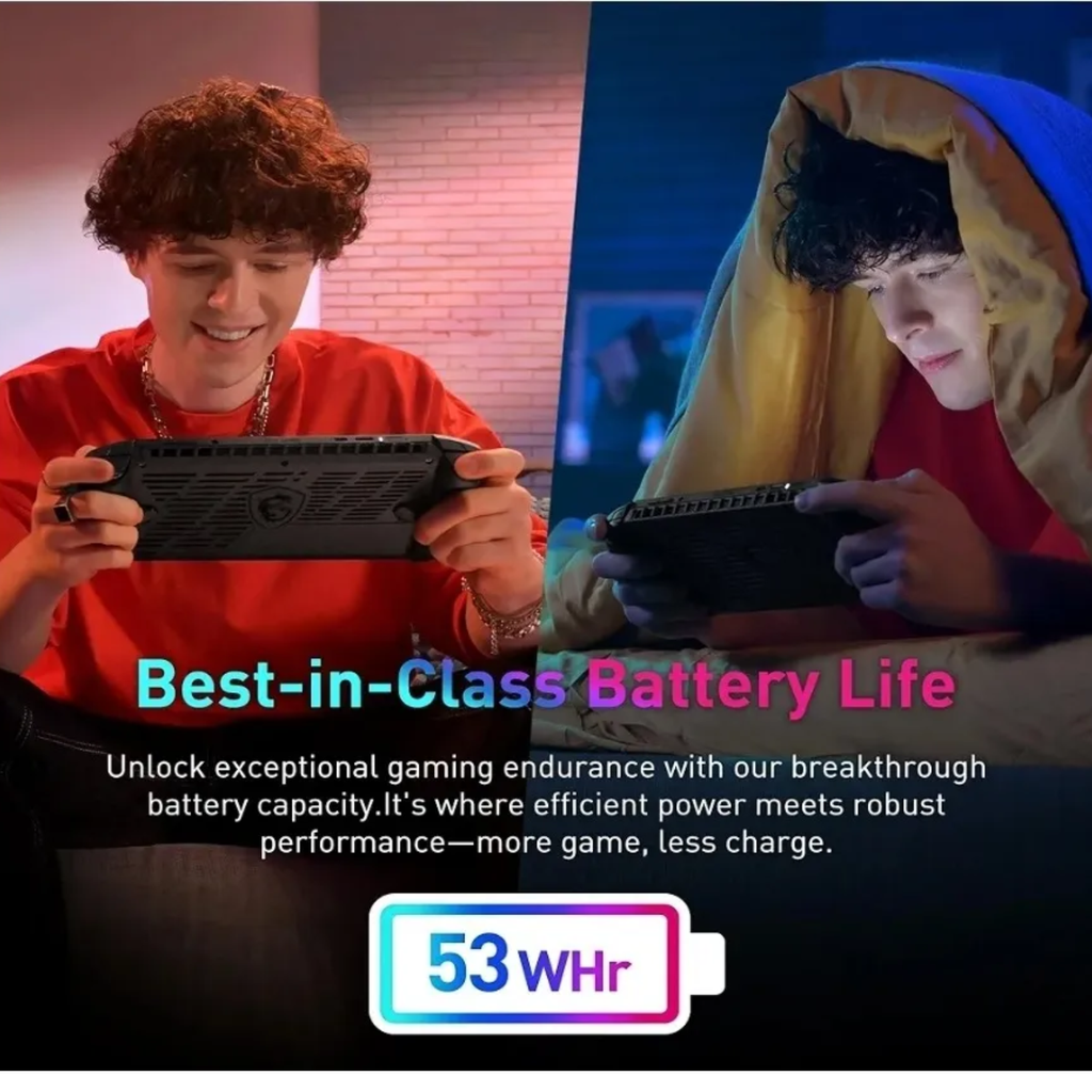 MSI Claw A1M – Consola Portátil Gaming 7″ FHD 120Hz, Intel Core Ultra 7 155H, Intel Arc, 16GB RAM, 512GB SSD, Black