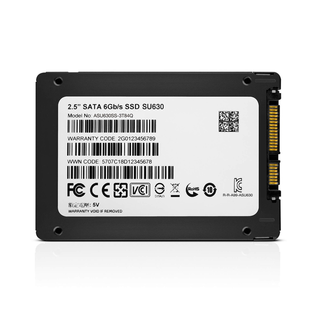 ADATA Ultimate SU630 480GB – SSD 2.5" SATA III, Velocidad Mejorada, 3D QLC NAND, Ideal para Laptops y PC