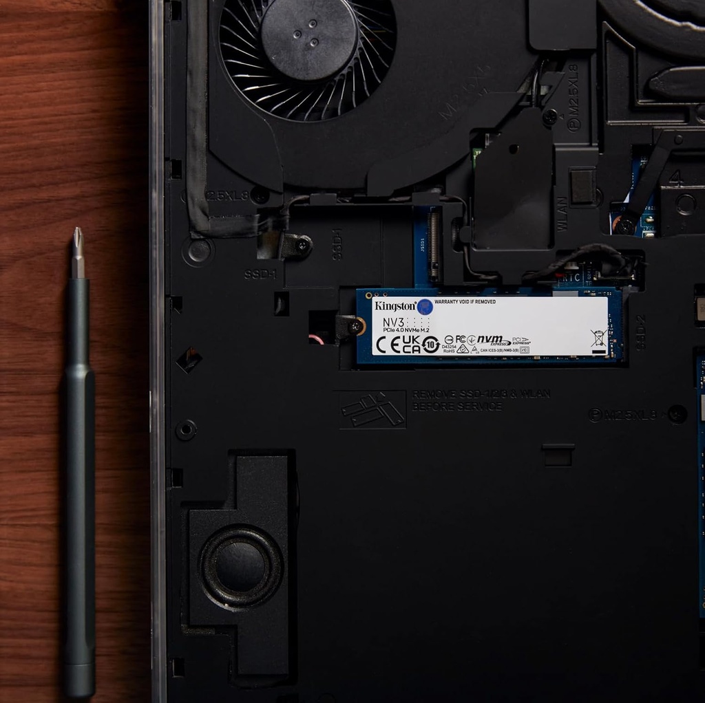 Kingston SSD Kingston SNV3S NVMe, 1TB, M.2, 4000 MB/s Escritura, 6000 MB/s Lectura, PCI Express 4.0