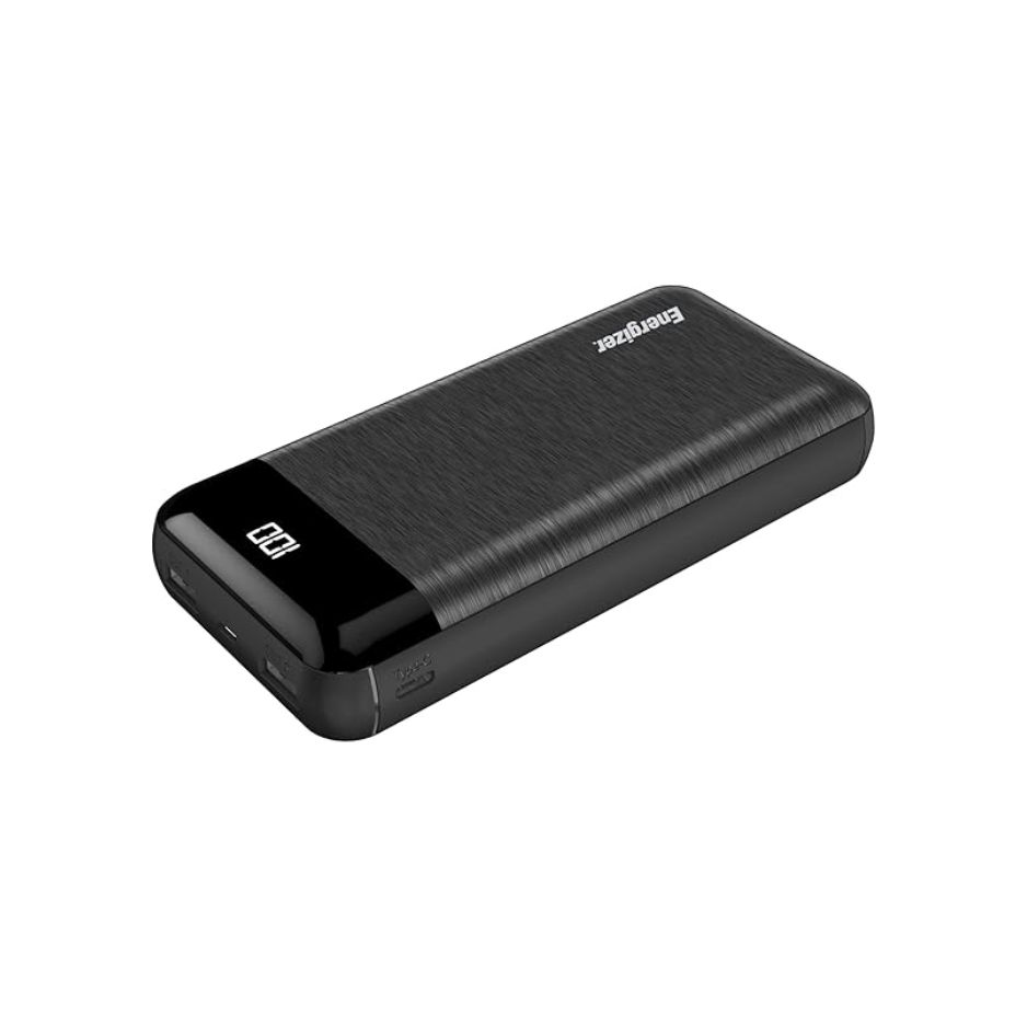 Energizer Power Bank - 10000mAh High Capacity Lithium Polymer Portable Charger, Lightweight, Fast Charging, Dual USB Outputs,