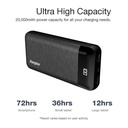 Energizer Power Bank - 10000mAh High Capacity Lithium Polymer Portable Charger, Lightweight, Fast Charging, Dual USB Outputs,