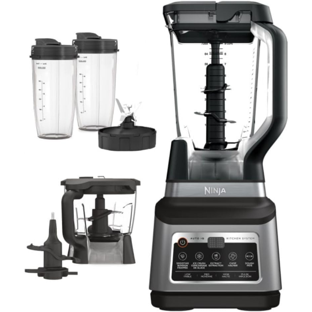 Ninja Professional Plus Kitchen System Auto-iQ – Licuadora 1400W, Vaso 72 oz, Procesador de Alimentos, Vasos To-Go, Tecnología Total Crushing – Nuevo