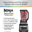 Ninja Professional Plus Kitchen System Auto-iQ – Licuadora 1400W, Vaso 72 oz, Procesador de Alimentos, Vasos To-Go, Tecnología Total Crushing – Nuevo