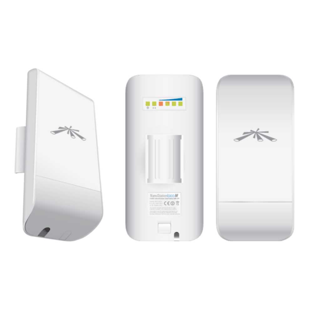 NanoStation Ubiquiti airMAX locoM2 CPE, hasta 150 Mbps, frecuencia 2 GHz, con antena integrada de 8 dBi