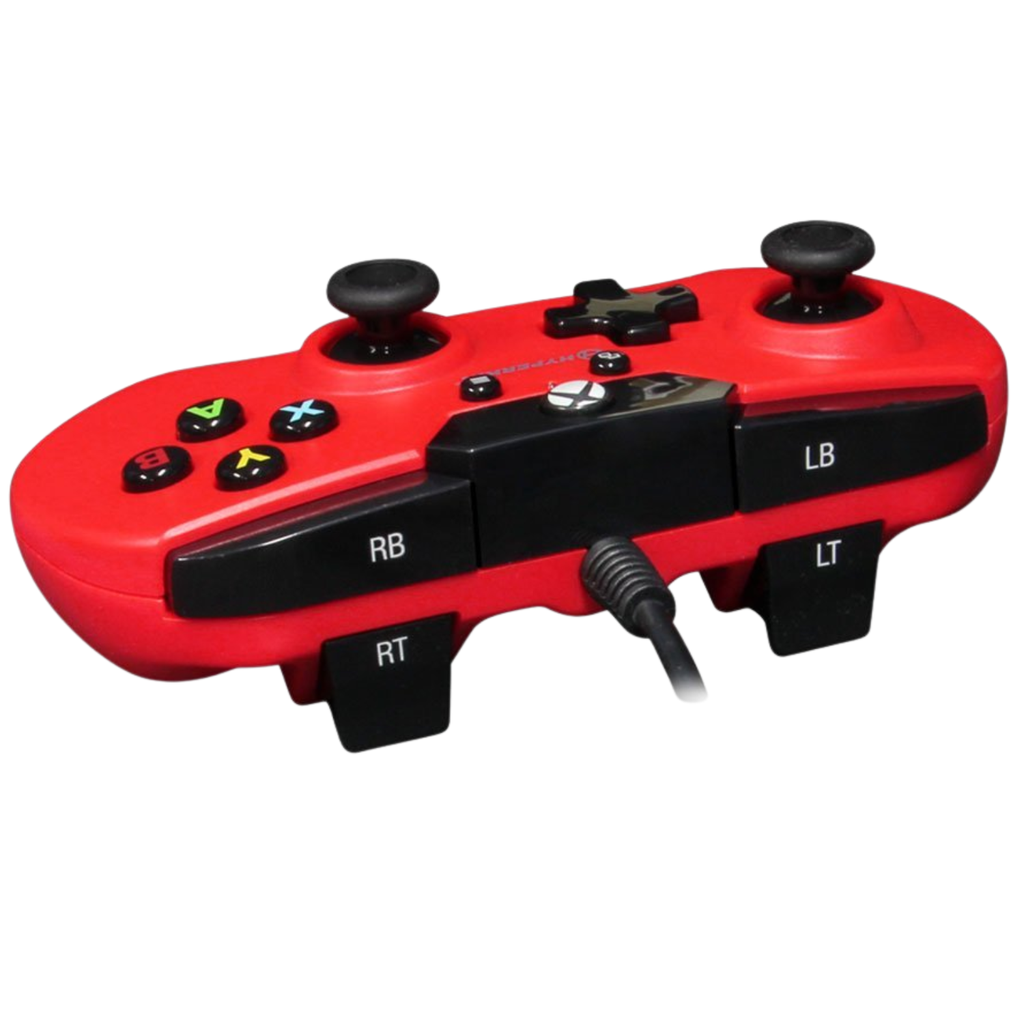 Control Hyperkin X91 Retro | Para Xbox Series X|S, Xbox One y PC | Diseño Ergonómico Compacto | Color Rojo | Cable 2.7m | Open Box