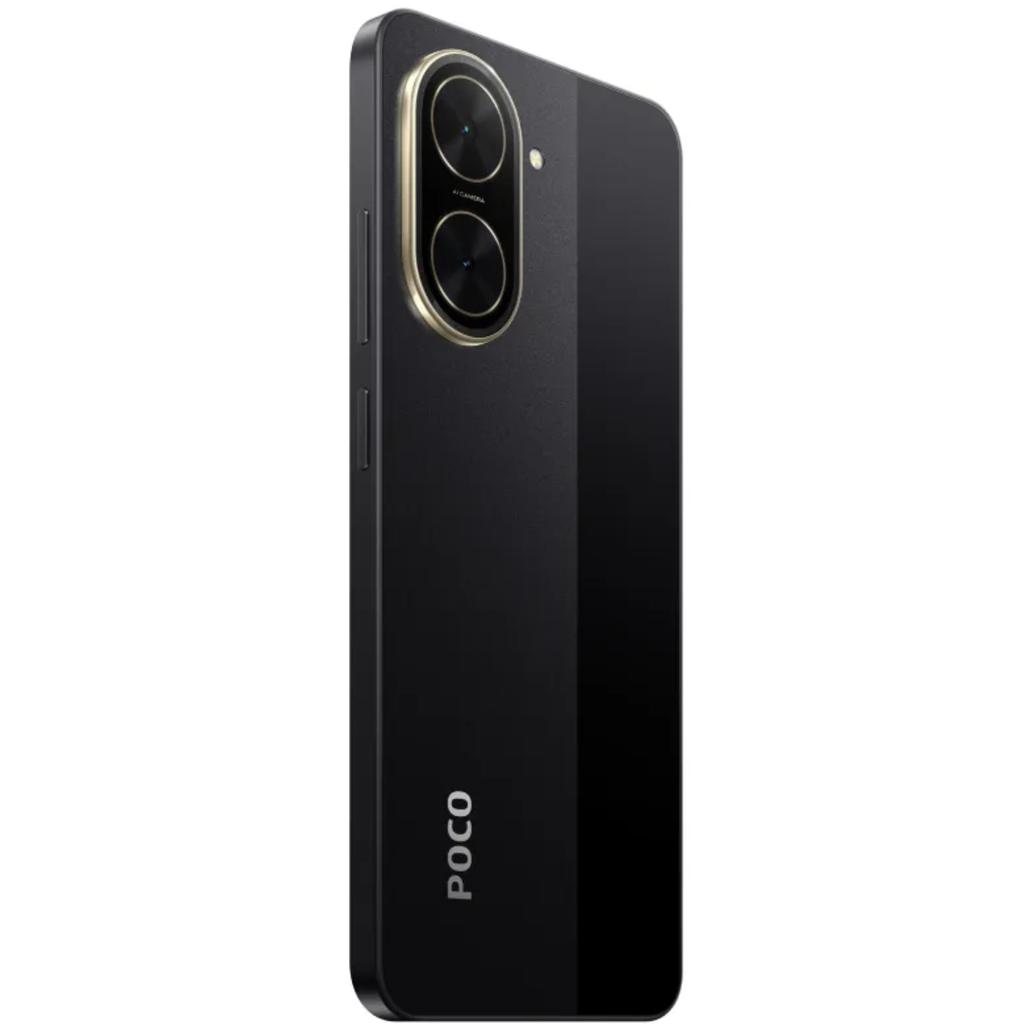 Smartphone XIAOMI POCO C75 | 128GB Almacenamiento | 4GB+4GB RAM | Pantalla Gigante 6.88″ 120Hz | Cámara 50MP IA | Negro | Nuevo y Sellado