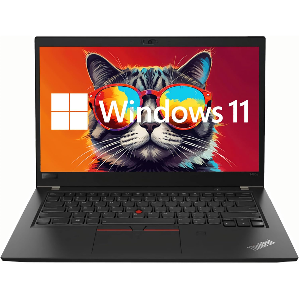 Lenovo ThinkPad T480s Refurbished – Core i5-8350U, 8GB RAM, 256GB SSD NVMe, 14" FHD, Windows 11 Pro, Cámara Integrada, Ultraligera – Grade A