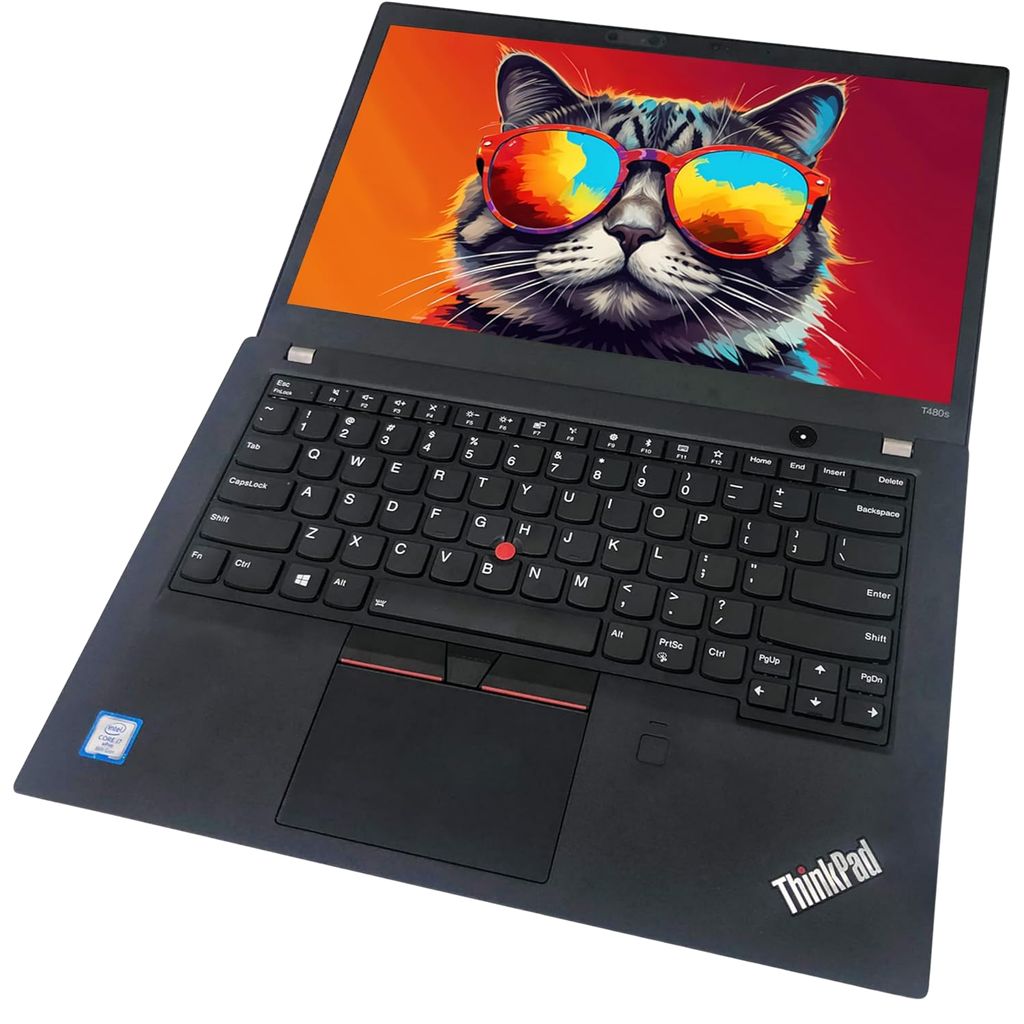 Lenovo ThinkPad T480s Refurbished – Core i5-8350U, 8GB RAM, 256GB SSD NVMe, 14" FHD, Windows 11 Pro, Cámara Integrada, Ultraligera – Grade A