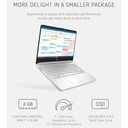 HP 14-dq0725ds 14" HD Notebook, Intel Celeron N5030, 1.10GHz, 4GB RAM, 64GB eMMC, Win11H