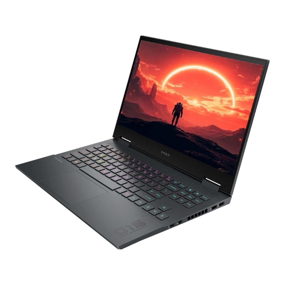 HP OMEN Laptop 15-en1010nr, 15.6” FHD Display, AMD Ryzen 7 5800H, 8GB, 512GB SSD, Windows 11H - Black