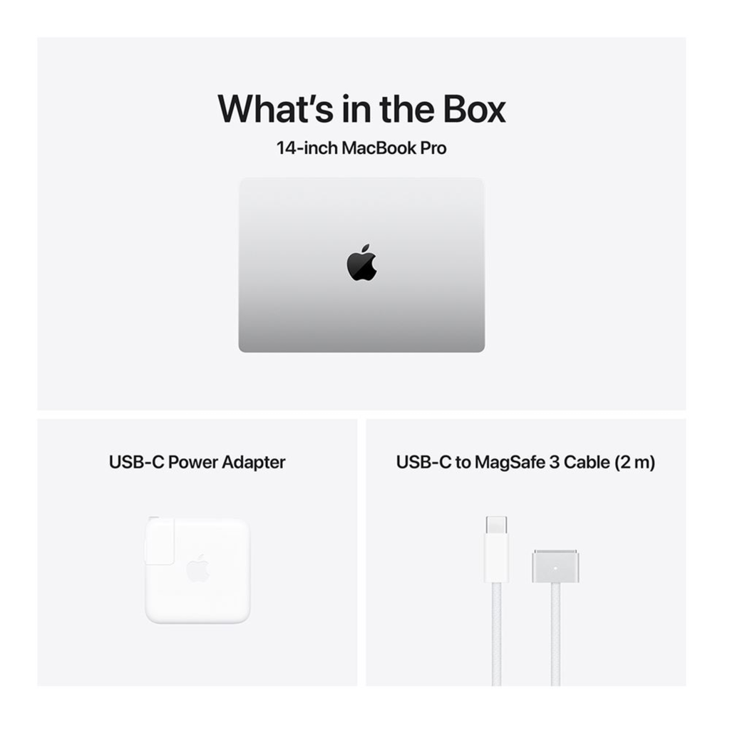 Apple MacBook Pro 14" M5 – 10-Core CPU, 10-Core GPU, 16GB RAM, 512GB SSD, Pantalla Liquid Retina XDR 3024×1964, Color Silver (Nuevo)