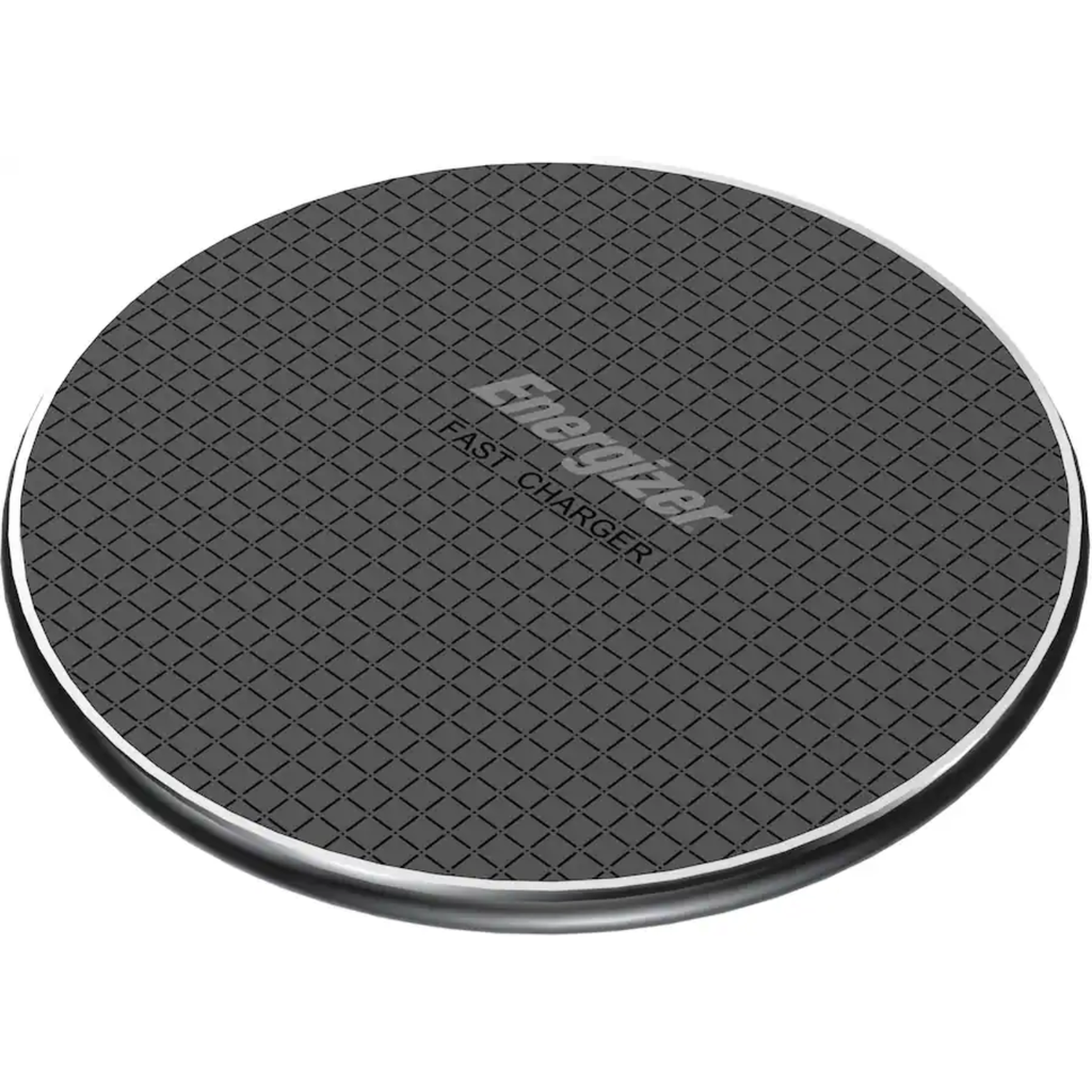 Energizer MAX 15W – Base de Carga Inalámbrica Qi, Carga Rápida, Antideslizante, Compatible con iPhone y Android, Color Negro