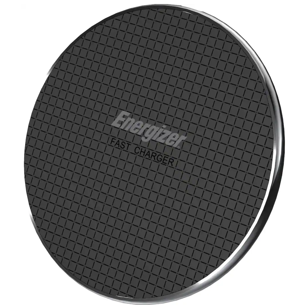 Energizer MAX 15W – Base de Carga Inalámbrica Qi, Carga Rápida, Antideslizante, Compatible con iPhone y Android, Color Negro