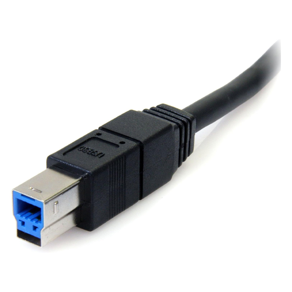 Cable de transferencia de datos StarTech.com USB3SAB6BK - 6 pies USB/USB-B - para PC, Portátil, Servidor - 1