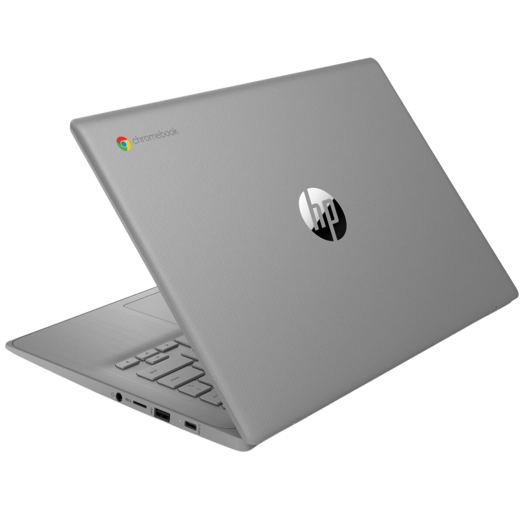 HP Chromebook 14A-NE1013 | Intel Celeron N4500 | 4GB RAM | 64GB eMMC | Pantalla 14″ HD | ChromeOS | Mineral Silver - NUEVA