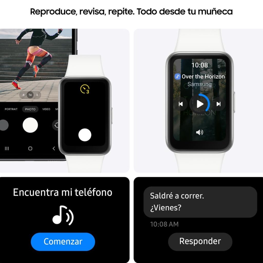 Samsung Galaxy Fit3 Smartwatch | Silver (Plata) | Pantalla 1.6" AMOLED | 13 Días de Batería | Nuevo