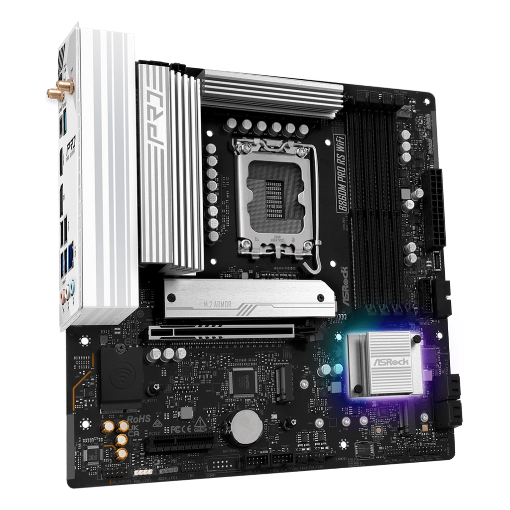ASRock B860M Pro RS Tarjeta Madre DDR5 Micro ATX Intel