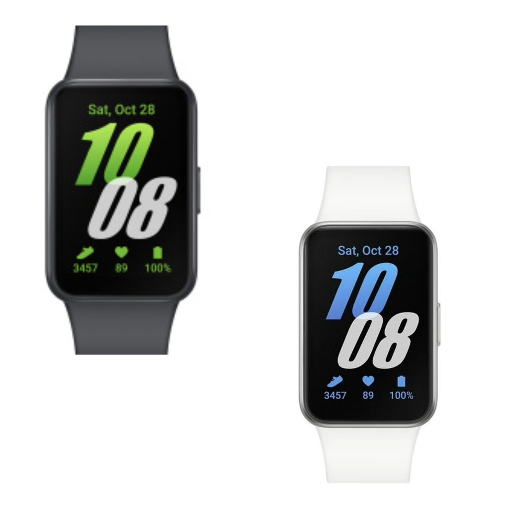 Paquete 2 Samsung Galaxy Fit3 | Colores Graphite y Silver | Pantalla 1.6" AMOLED | 13 Días de Batería | Monitoreo de Salud y Sueño