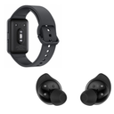 Kit Samsung Galaxy | Watch Fit3 Gray + Buds Core Black | Pantalla AMOLED 1.6" | Sonido AKG | Cancelación de Ruido | Bundle Salud y Audio