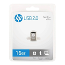 Memoria USB 16GB HP v222w | Mini Diseño Metálico | Ref. HPFD222W-16 | Ultra Compacta | USB 2.0 High Speed | Nueva Sellada | Ideal para Laptops, Tabletas y Estéreos de Auto