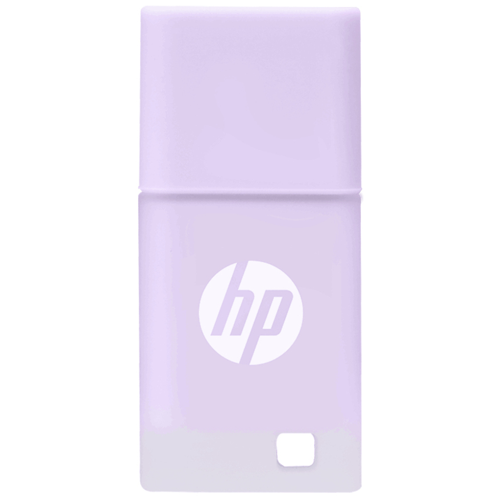 Memoria USB 32GB HP v168p Lila | Ref. HPFD168P-32L | USB 2.0 | Cuerpo de Goma Resistente | Nueva Sellada | Para Estudiantes, Oficina y Regalos | Diseño Ultra Compacto