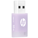 Memoria USB 32GB HP v168p Lila | Ref. HPFD168P-32L | USB 2.0 | Cuerpo de Goma Resistente | Nueva Sellada | Para Estudiantes, Oficina y Regalos | Diseño Ultra Compacto
