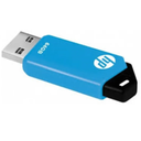 Memoria USB 64GB HP v150w Azul | Ref. P-FD64GHPV150W-GE | USB 2.0 | Diseño Deslizante Sin Tapa | Nueva Sellada | Para Respaldo Masivo, Video y Oficina
