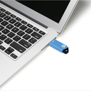 Memoria USB 64GB HP v150w Azul | Ref. P-FD64GHPV150W-GE | USB 2.0 | Diseño Deslizante Sin Tapa | Nueva Sellada | Para Respaldo Masivo, Video y Oficina