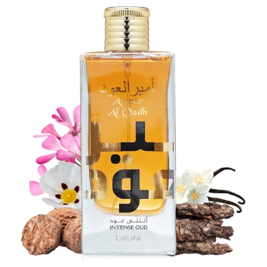 Lattafa Ameer Al Oudh Intense Oud | 100ml EDP | Notas de Madera Ahumada y Vainilla | Perfume Árabe