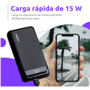 Energizer MAX Power Bank 30,000mAh – Carga Rápida 15W, 2 USB-A + 1 USB-C, Pantalla LCD, Alta Capacidad, Color Negro