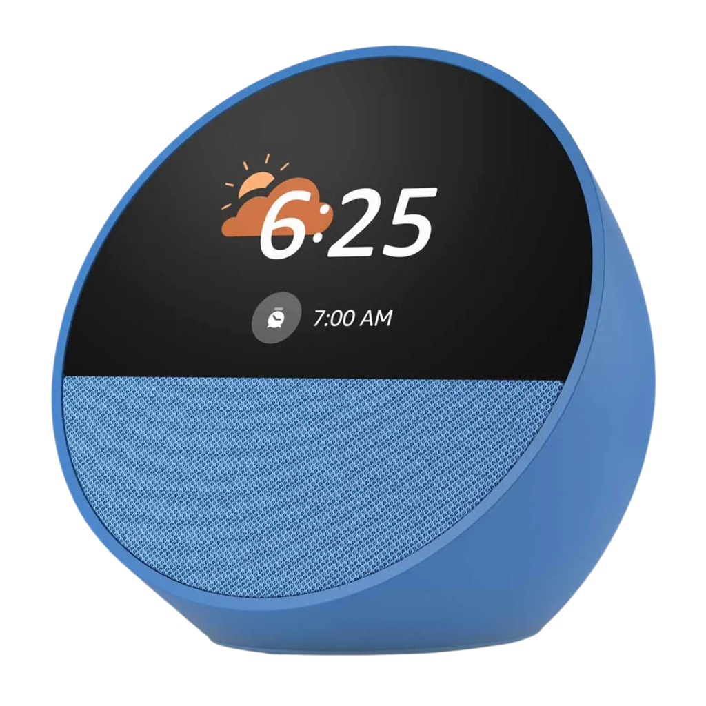 Amazon Echo Spot (Modelo 2024) Reloj Despertador Inteligente y Hub de Hogar Digital - Azul Océano