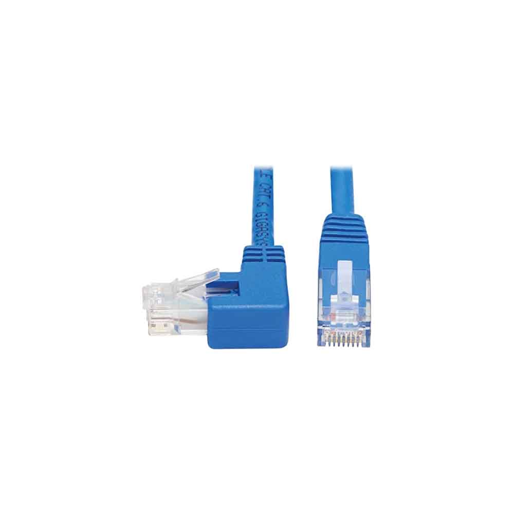 Tripp Lite Cable Patch Cat6 UTP Moldeado sin Enganches en Ángulo a la Derecha RJ-45 Macho - RJ-45 Macho, 61cm -Azul