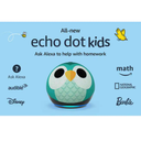 Amazon Echo Dot Kids 5th Gen (2022) – Bocina Inteligente con Alexa, Control Parental, Diseño Owl, Audio Mejorado (UPC 840080543413)