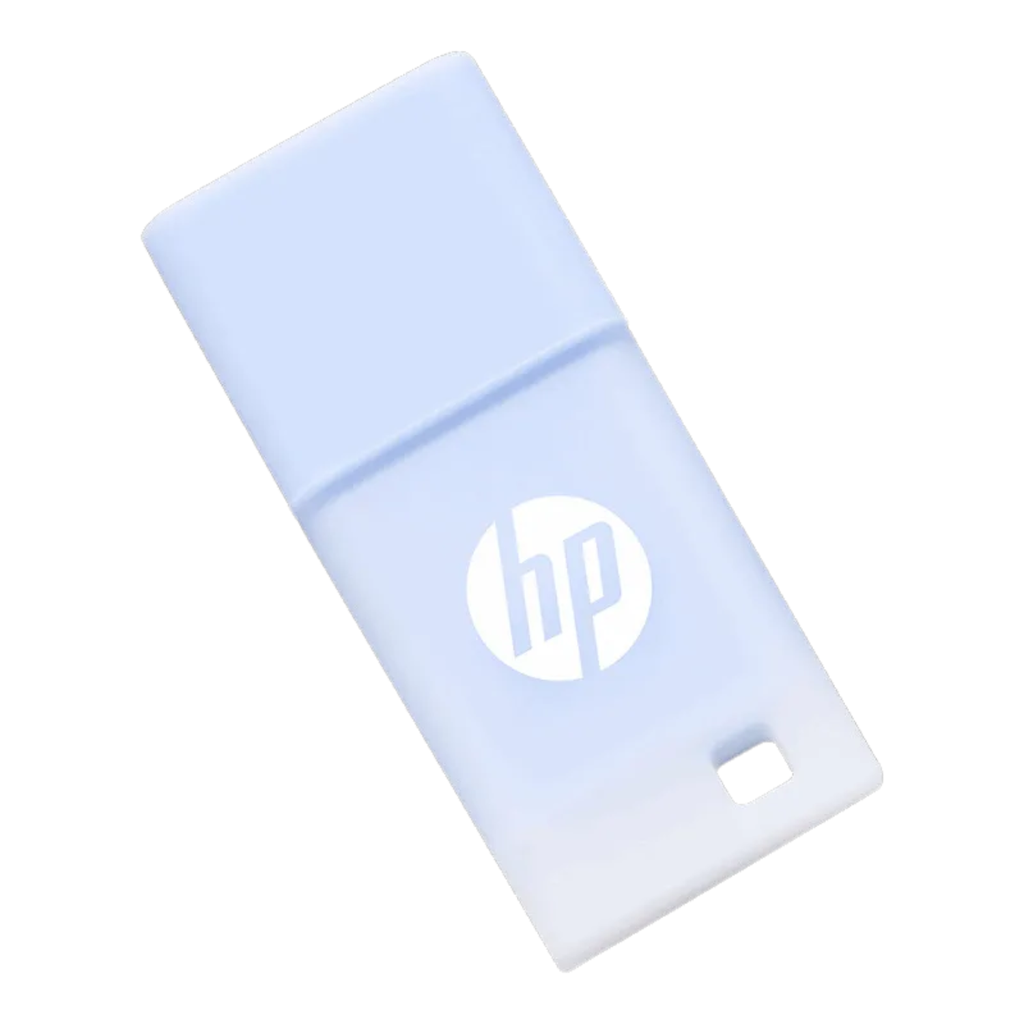 HP v168b 32GB – USB 2.0 Flash Drive, Diseño Compacto Azul, Memoria Portátil para Documentos, Fotos y Videos