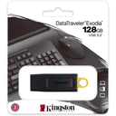 Kingston DataTraveler Exodia 128GB – USB 3.2 Gen 1, Memoria Flash de Alta Velocidad, Tapa Protectora y Diseño Portátil
