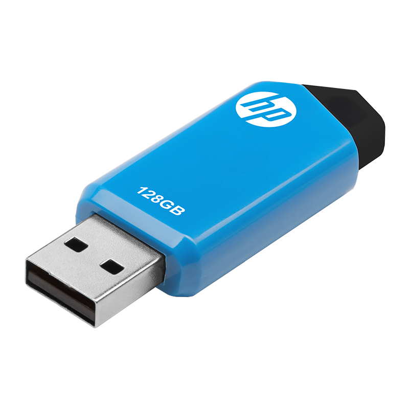  USB HP 128GB FLASH 2.0 AZUL CON GRIS P-FD128HPV150W-GE