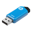  USB HP 128GB FLASH 2.0 AZUL CON GRIS P-FD128HPV150W-GE