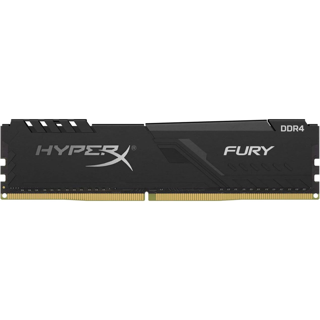 Kingston HyperX Fury Black 4GB DDR4 2666MHz – Memoria RAM para PC, CL16, Auto-Overclocking, Serie Fury