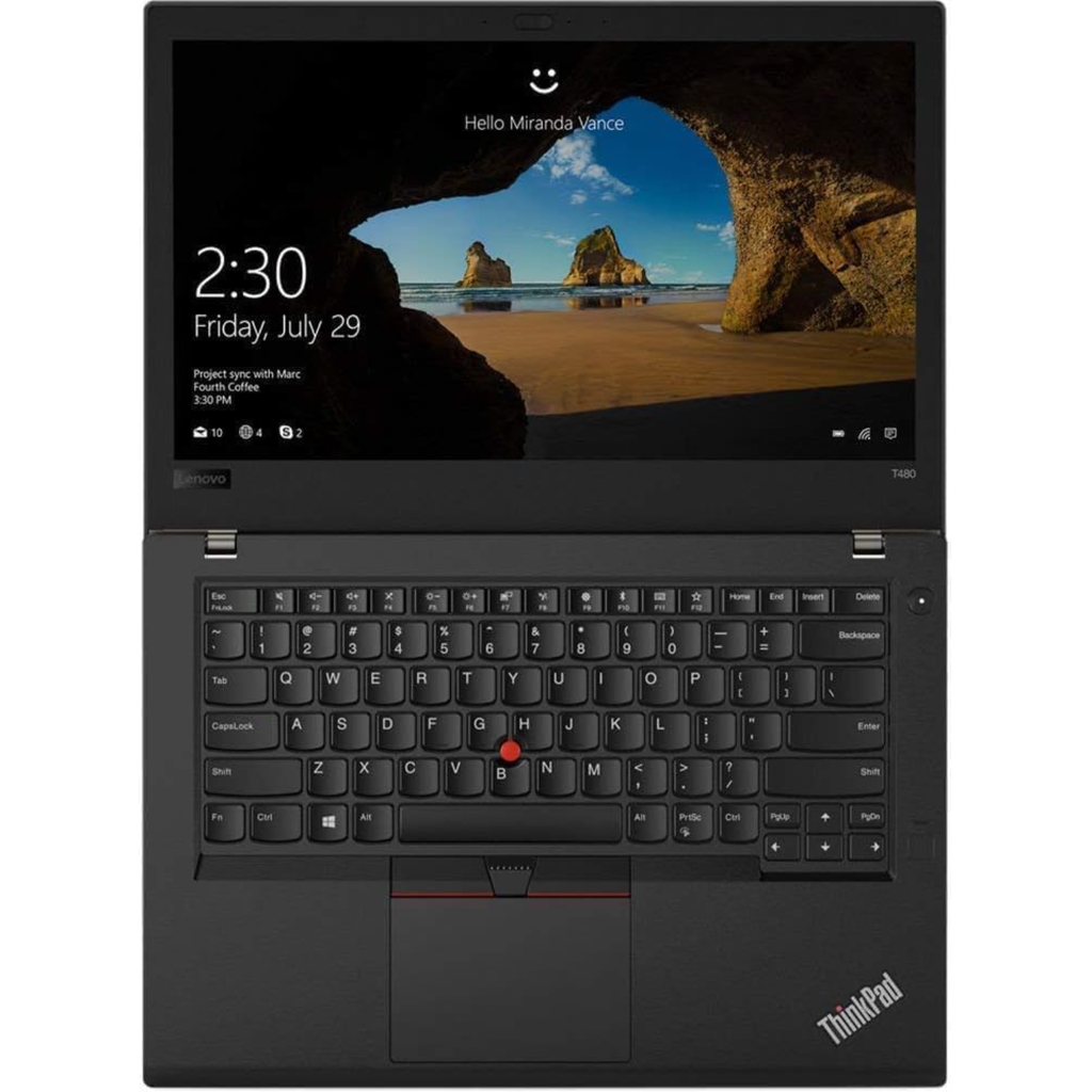 Lenovo ThinkPad T480 Refurbished – Core i5-8350U, 16GB RAM, 512GB SSD NVMe, Pantalla 14" FHD, Windows 11 Pro, Teclado Retroiluminado, Cámara – Grade A