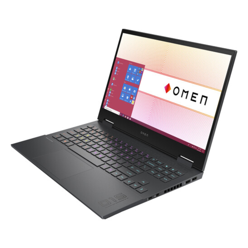 HP OMEN 15-en1010nr Gaming 15.6" FHD - AMD Ryzen 7 5800H, 8GB RAM, 512GB SSD, Win 11 - Mica Black