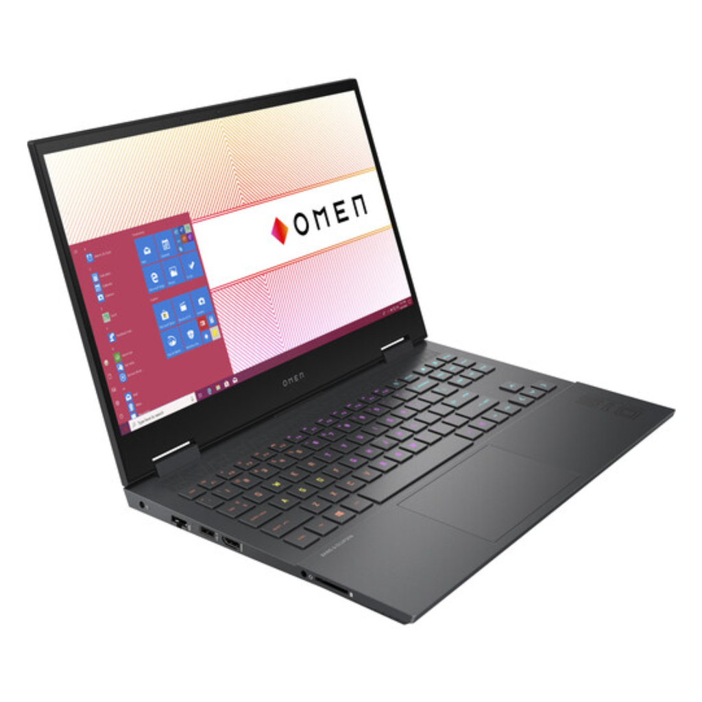 HP OMEN 15-en1010nr Gaming 15.6" FHD - AMD Ryzen 7 5800H, 8GB RAM, 512GB SSD, Win 11 - Mica Black