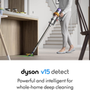 Aspiradora Dyson V15 Detect Pro | Yellow/Nickel | Tecnología Láser de Polvo Invisible | 230 AW | Nueva