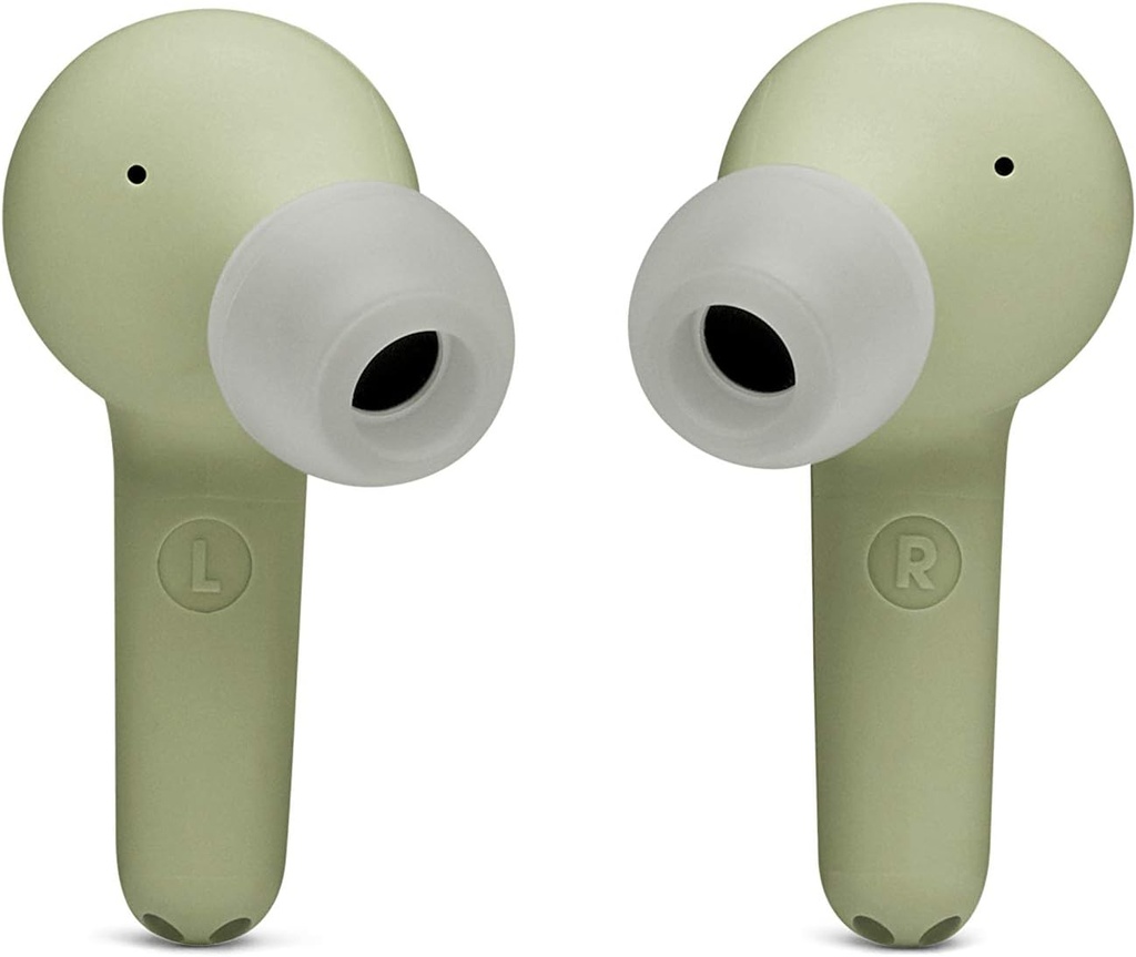 JBL Tune 215TWS Audífonos Inalámbricos Bluetooth, Drivers de 6 mm, Reproducción 25 Horas, Dual Connect - Verde