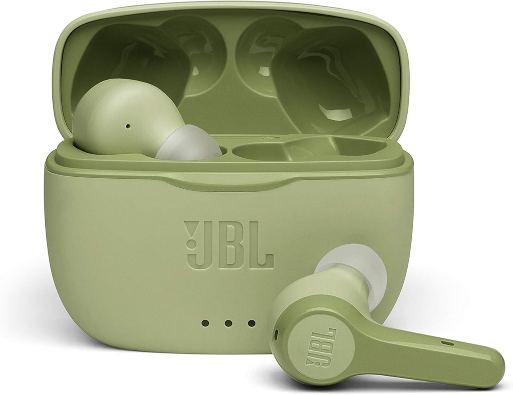 JBL Tune 215TWS Audífonos Inalámbricos Bluetooth, Drivers de 6 mm, Reproducción 25 Horas, Dual Connect - Verde