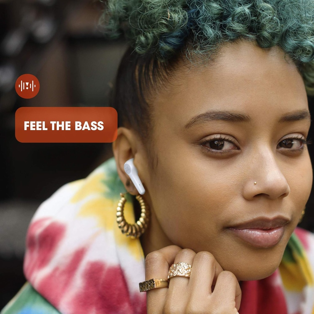 JBL Tune 215TWS Audífonos Inalámbricos Bluetooth, Drivers de 6 mm, Reproducción 25 Horas, Dual Connect - Verde