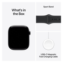 Apple Watch Series 11 GPS 46mm Negro Jet Banda Deportiva Negra S/M