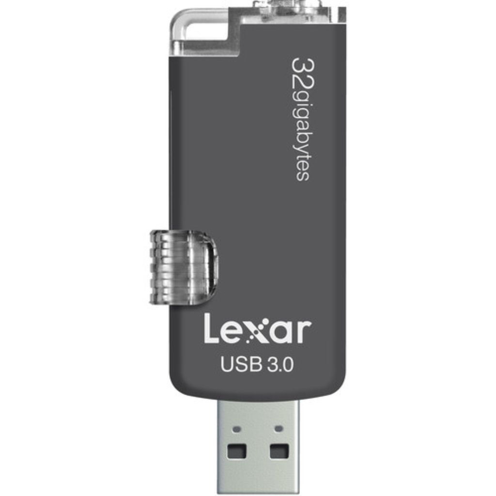 Memoria USB 32GB Lexar JumpDrive M20c | Dual USB Tipo-C y USB 3.0 | Alta Velocidad 150MB/s | Para Android, MacBook y PC | Nueva Sellada | Diseño Retráctil | Expansión de Memoria Móvil