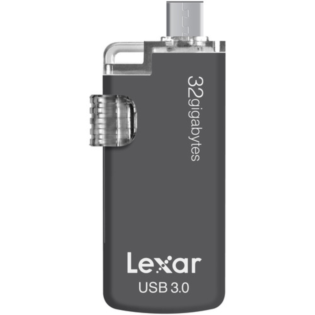 Memoria USB 32GB Lexar JumpDrive M20c | Dual USB Tipo-C y USB 3.0 | Alta Velocidad 150MB/s | Para Android, MacBook y PC | Nueva Sellada | Diseño Retráctil | Expansión de Memoria Móvil